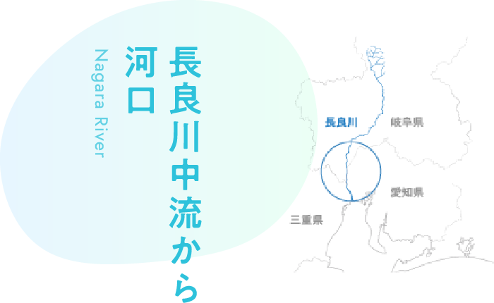 長良川中流から河口