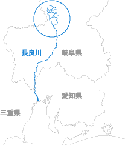 長良川源流エリアマップ