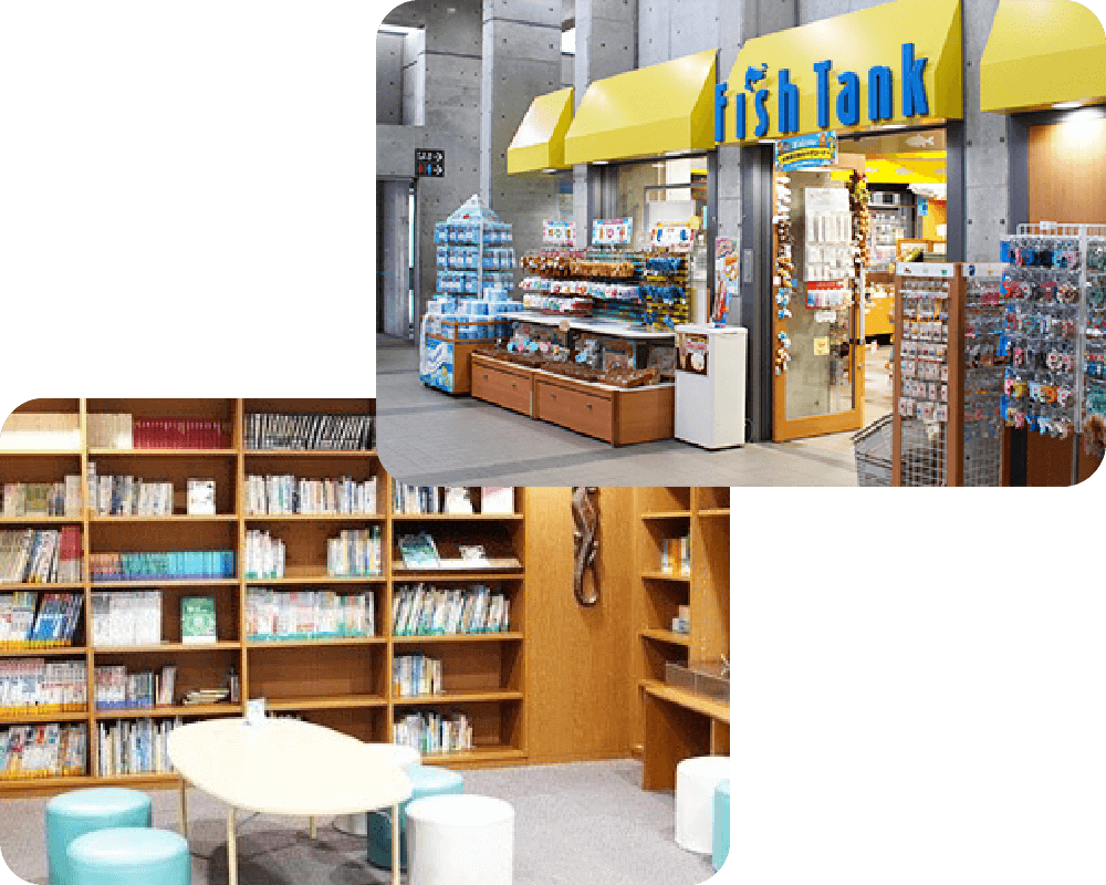 常設展示以外にも、館内には楽しい施設がいっぱい！